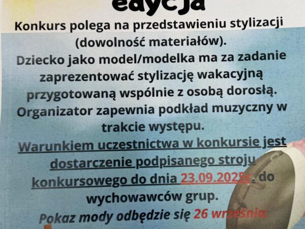 Uwaga konkurs! Wakacyjna moda III edycja🤿👒